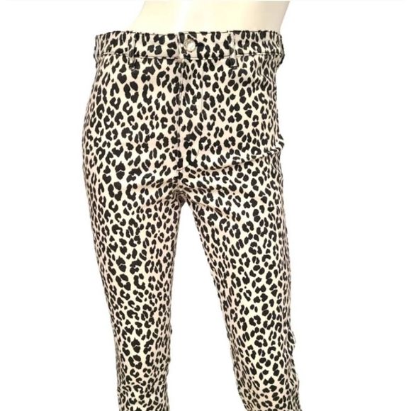 H&M White Animal Print Jeans Size 31 - Picture 3 of 7
